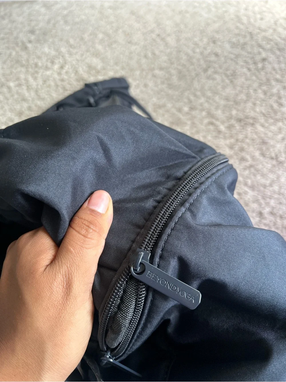 Beyond Yoga Black Convertible gym bag